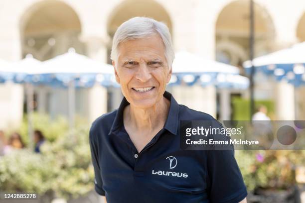 In this image released on September 5th, Laureus Academy member Mark Spitz is pictured in Santa Monica, California, as he marks the 50th anniversary...