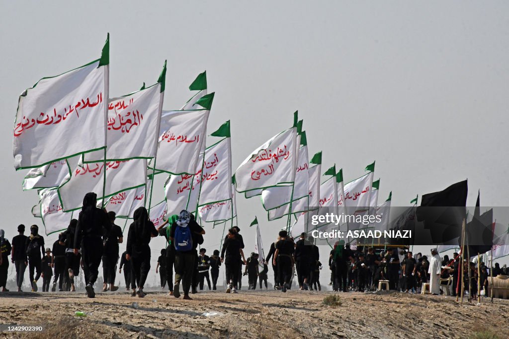 Muslims In Iraq Iraqi Shiite Muslim pilgrims march from the country's southern Dhi ...