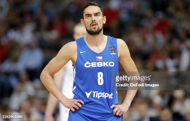 Tomas Satoransky during the FIBA EuroBasket 2022 group D match between Poland and Czech Republic at O2 Arena Prague on September 2, 2022 in Prague,...