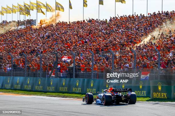 Max Verstappen during qualifying ahead of the F1 Grand Prix of the Netherlands at Circuit Zandvoort on September 3, 2022 in Zandvoort, Netherlands....