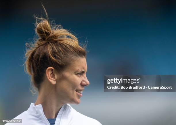 England's Sarah Hunter during the Womens Rugby International match between England Women and USA Women at Sandy Park on September 3, 2022 in Exeter,...