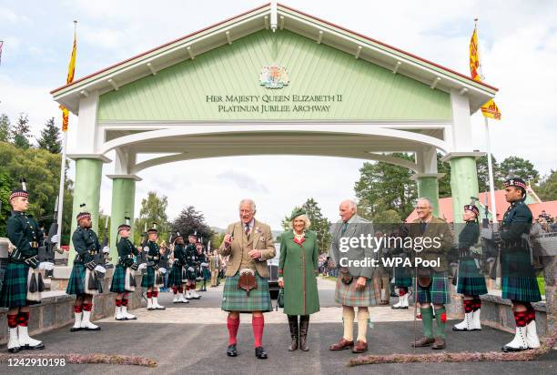 Prince Charles, Prince of Wales and Camilla, Duchess of Cornwall, known as the Duke and Duchess of Rothesay while in Scotland, officially open the...