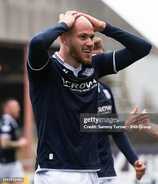 Zac Rudden Dundee's Zak Rudden celebrates making it 3-0 during a cinch... News ...