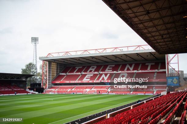 General view inside the City Ground during the Premier League match between Nottingham Forest and Bournemouth at the City Ground, Nottingham on...