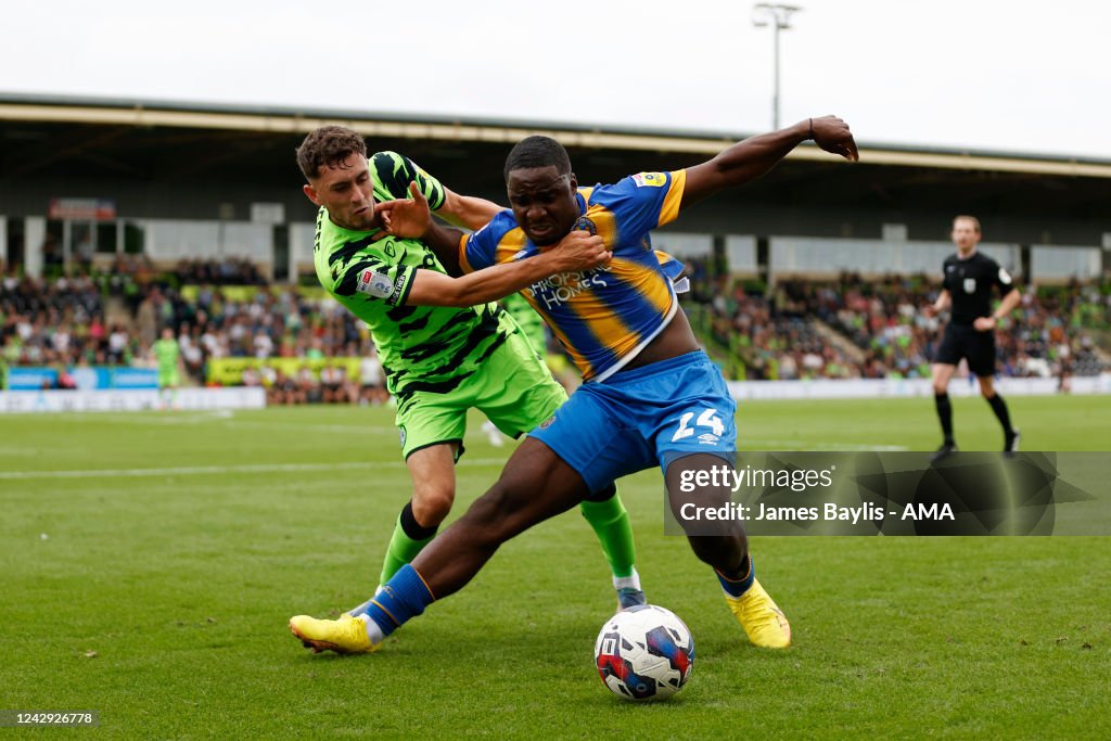 Forest Green Rovers v Shrewsbury Town - Sky Bet League One