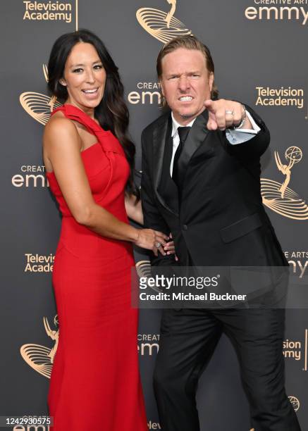 Joanna Gaines and Chip Gaines at the 2022 Creative Arts Emmy Awards press room held at the Microsoft Theater on September 3, 2022 in Los Angeles,...