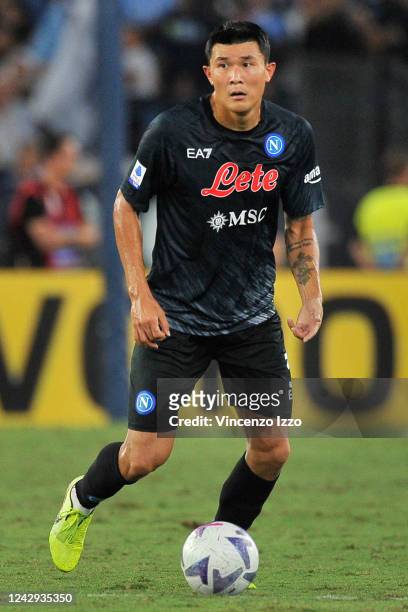 Kim Min Jae player of Napoli, during the match of the Italian Serie A league between Lazio vs Napoli final result, Lazio 1, Napoli c, match played at...
