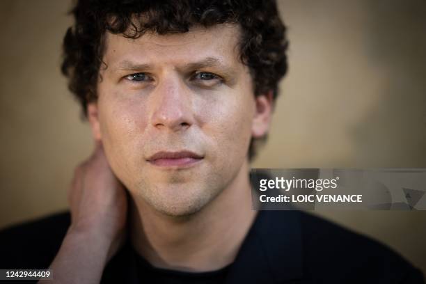 Actor Jesse Eisenberg poses during a photo session on the sidelines of the 48th Deauville US Film Festival in Deauville, western France, on September...