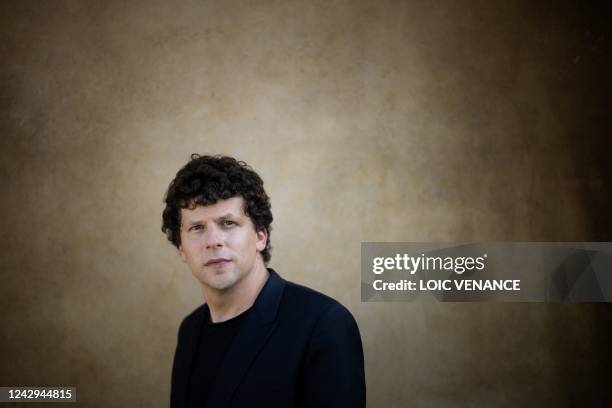 Actor Jesse Eisenberg poses during a photo session on the sidelines of the 48th Deauville US Film Festival in Deauville, western France, on September...