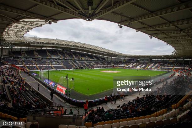General view of the inside of the stadium during the Sky Bet Championship match between Hull City and Sheffield United at the MKM Stadium, Kingston...