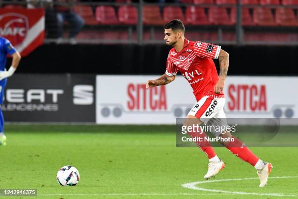 Yacine in action during Valenciennes FC vs. Nimes Olympique, Valenciennes, Stade du Hainaut, France, 2 September 2022