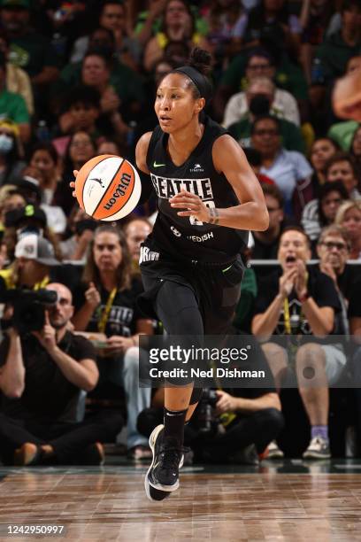 Briann January of the Seattle Storm Round 2 Game 3 of the 2022 WNBA Playoffs on September 4, 2022 at the Climate Pledge Arena in Seattle, Washington....