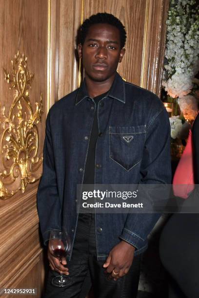 Damson Idris attends a celebration of Edward Enninful's new memoir "A Visible Man" at Claridge's Hotel on September 4, 2022 in London, England.