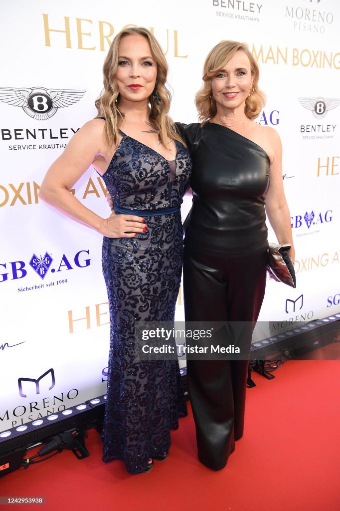 German Ruland Regina Halmich and Tina Ruland attend the HERQUL German Boxing Awards ...