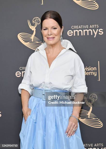 Marcia Gay Harden at the 2022 Creative Arts Emmy Awards held at the Microsoft Theater on September 4, 2022 in Los Angeles, California.