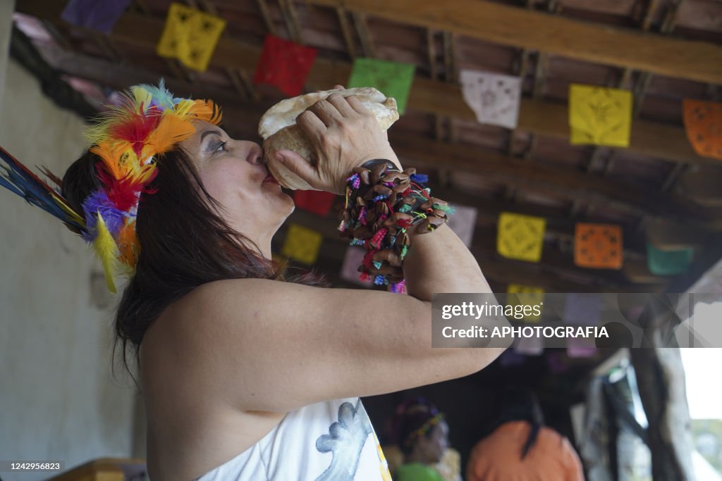 Internacional Indigenous Women's Day ritual in El Salvador