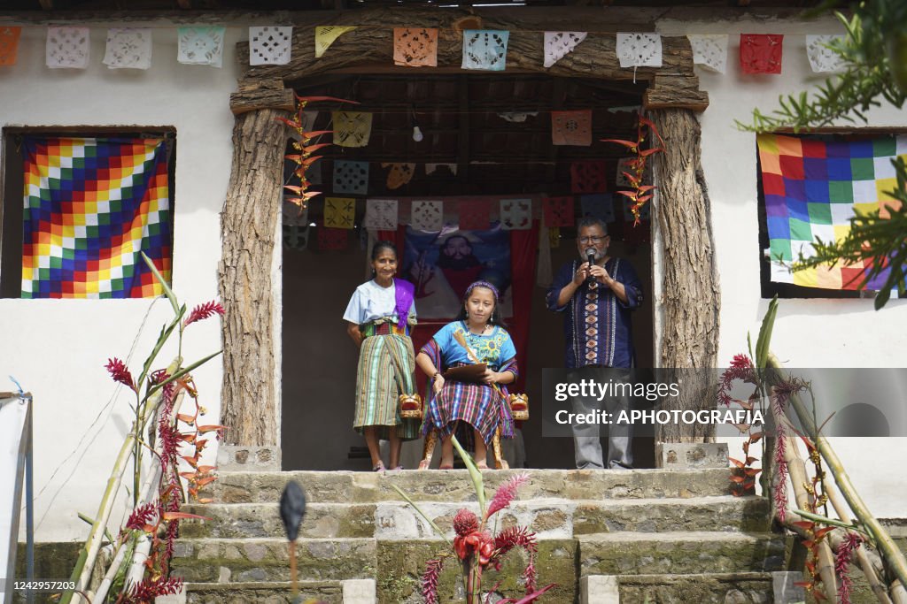 Internacional Indigenous Women's Day ritual in El Salvador