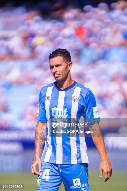Ruben Castro seen during the LaLiga Smartbank 2022/2023 match between Malaga CF and Albacete Balompie at La Rosaleda Stadium in Malaga. Final Score:...