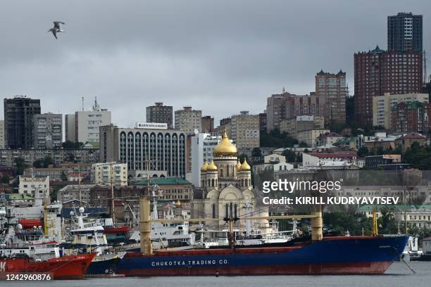 General view of the city of Vladivostok on September 5, 2022.