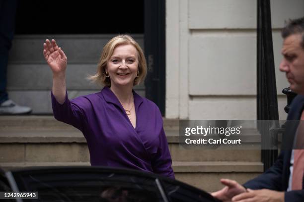 New Conservative Party leader and incoming prime minister Liz Truss leaves Conservative Party Headquarters on September 5, 2022 in London, England....