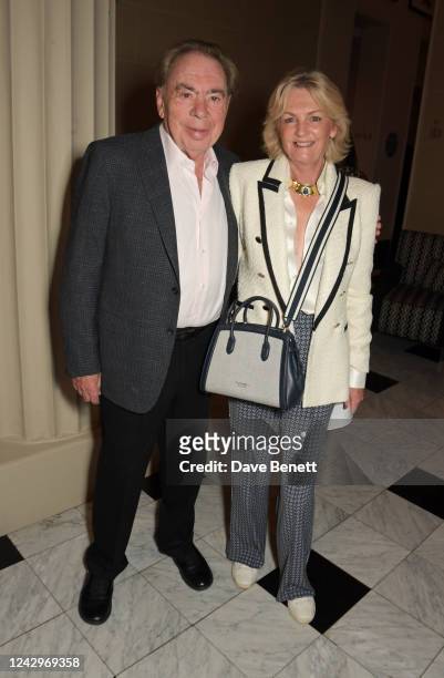 Lord Andrew Lloyd Webber and Lady Madeleine Lloyd Webber attend the Opening Night performance of "Nureyev Legend and Legacy" at the Theatre Royal...