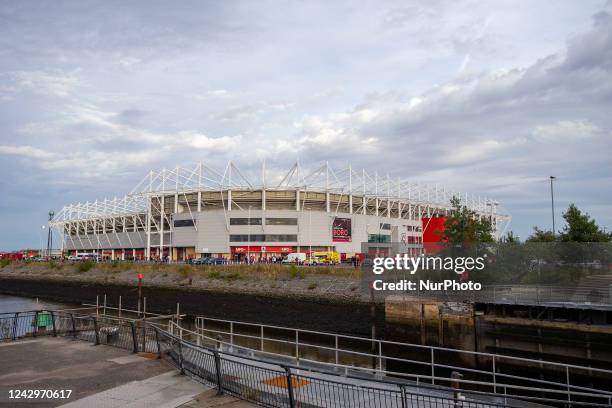 General view of the outside of the Riverside Stadium during the Sky Bet Championship match between Middlesbrough and Sunderland at the Riverside...