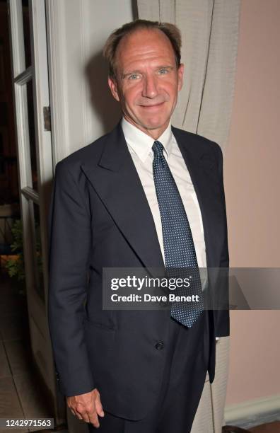 Ralph Fiennes attends the Opening Night performance of "Nureyev Legend and Legacy" at the Theatre Royal Drury Lane on September 5, 2022 in London,...