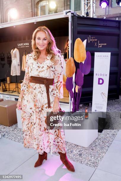 German actress Caroline Beil at the LASCANA Fashion Boat - Berlin Fashion Week September 2022 at Spreespeicher on September 5, 2022 in Berlin,...