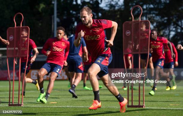 Daley Blind during an Ajax training session at De Toekomst, on September 06 in Amsterdam, Netherlands.