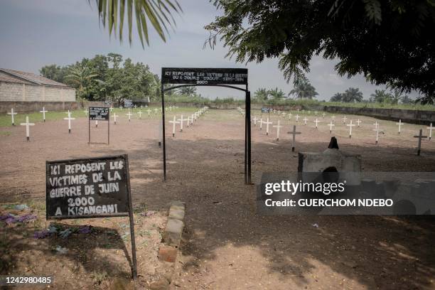 General view of the cemeteries of the victims of the 6-day war of Kisangani in the province of Tshopo, northeast of the Democratic Republic of Congo...
