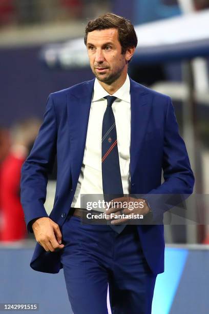 Manager Dario Srna of Shakhtar Donetsk during the UEFA Champions League Group F match between RB Leipzig and Shakhtar Donetsk at Red Bull Arena on...