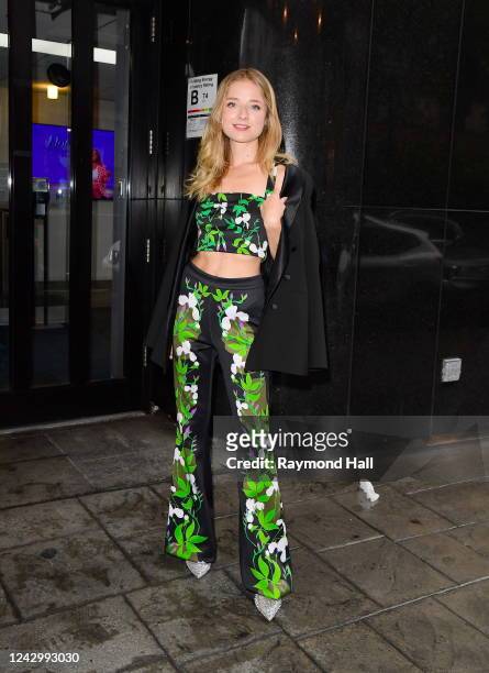 Jackie Evancho is seen outside FOX Studios on September 6, 2022 in New York City.