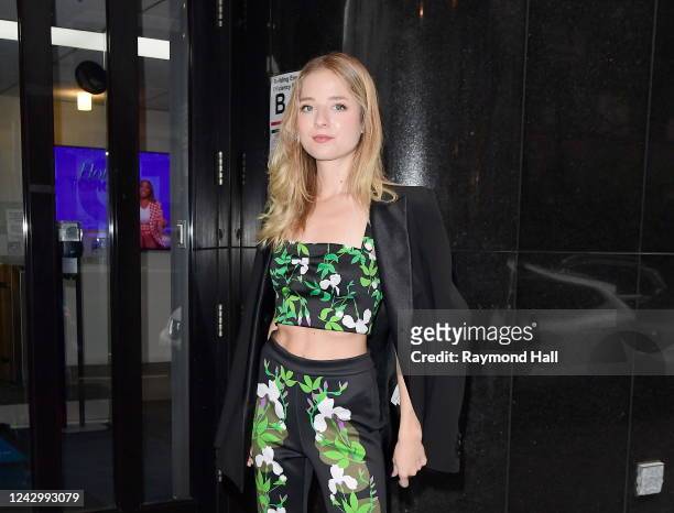 Jackie Evancho is seen outside FOX Studios on September 6, 2022 in New York City.