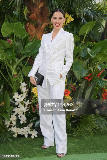 Lodovica Comello attends the World Premiere of "Ticket To Paradise" at Odeon Luxe Leicester Square on September 7, 2022 in London, England.