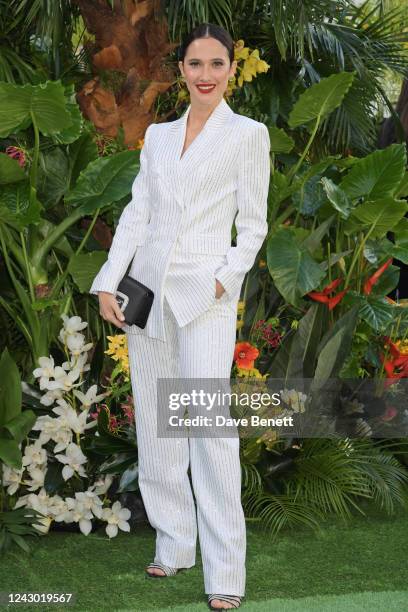 Lodovica Comello attends the World Premiere of "Ticket To Paradise" at Odeon Luxe Leicester Square on September 7, 2022 in London, England.