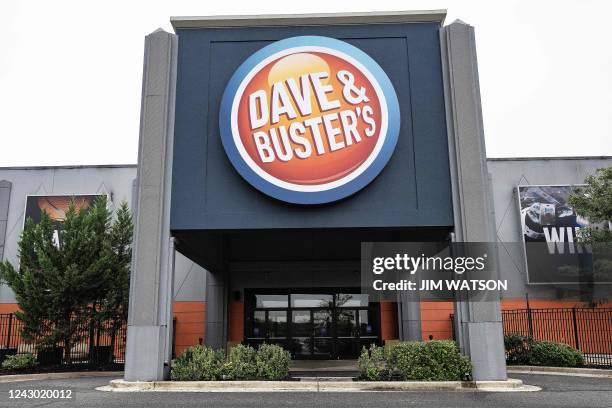 Dave & Busters at the Arundel Mills Mall in Hanover, Maryland, on September 7, 2022. - Dave & Buster's announces second-quarter earnings Wednesday...