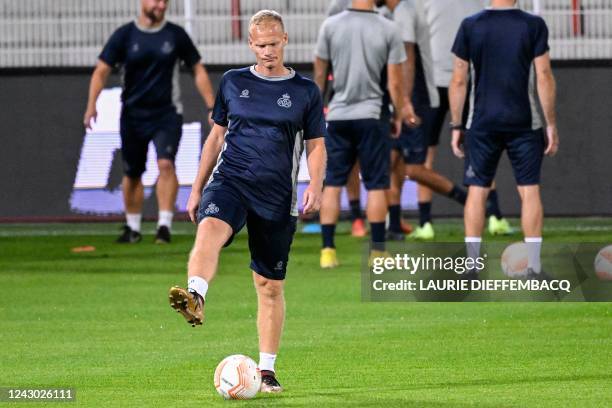 Union's head coach Karel Geraerts pictured during a training session of Belgian soccer team Royale Union Saint-Gilloise, Wednesday 07 September 2022...
