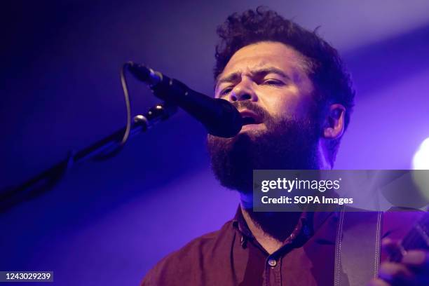 English singer-songwriter and musician, Passenger - real name Michael David Rosenberg performs live at a concert in Fabrique.