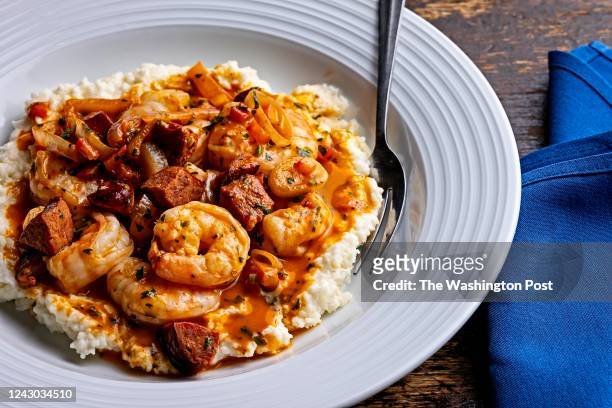 The Shrimp and Grits at The Tombs Bar and Restaurant photographed September 2, 2022 in Washington, DC.