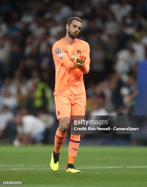 Olympique Marseille's Pau Lopez during the UEFA Champions League group D match between Tottenham Hotspur and Olympique Marseille at Tottenham Hotspur...