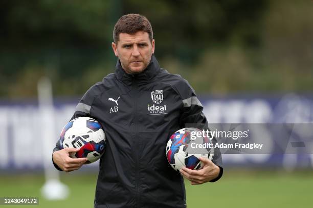 Alex Bruce First Team Assistant Coach of West Bromwich Albion at West Bromwich Albion Training Ground on September 8, 2022 in Walsall, England.