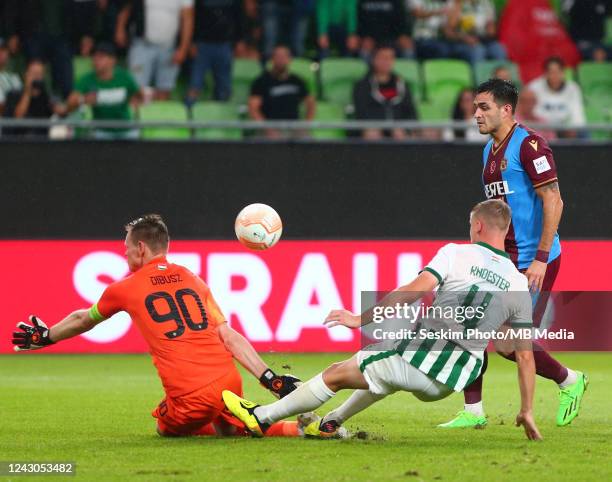 BUDAPEST, HUNGARY - FEBRUARY 5: Goalkeeper Denes Dibusz of