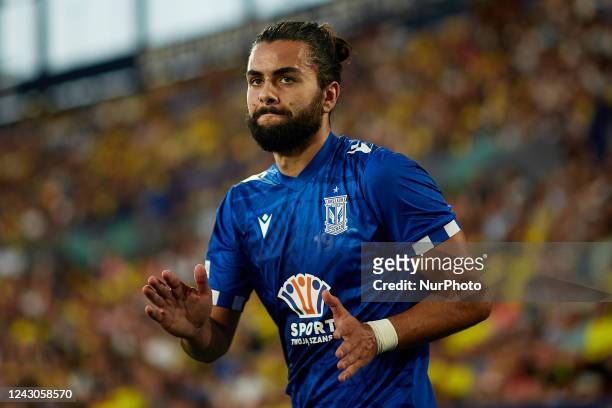 Joao Amaral of KKS Lech Poznan looks on during the UEFA Europa Conference League Group C match between Villarreal CF and KKS Lech Poznan at Estadi...