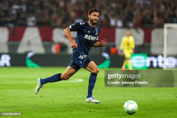 Jonas HECTOR of Koln during the UEFA Europa Conference League match between Nice and Koln at Allianz Riviera Stadium on September 8, 2022 in Nice,...