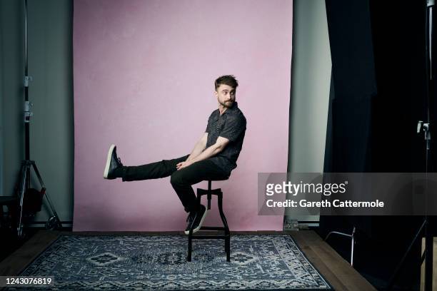 Daniel Radcliffe of "Weird: The Al Yankovic Story" poses in the Getty Images Portrait Studio Presented by IMDb and IMDbPro at Bisha Hotel &...