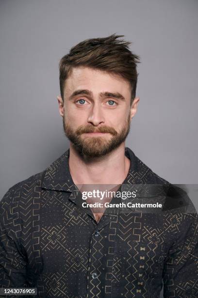 Daniel Radcliffe of "Weird: The Al Yankovic Story" poses in the Getty Images Portrait Studio Presented by IMDb and IMDbPro at Bisha Hotel &...