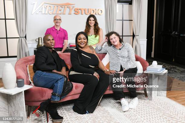 Miss Lawrence, Jim Rash, TS Madison, Eve Lindley and Dot-Marie Jones at the Variety Studio, Presented by King's Hawaiian - Day 1 at the St. Regis...