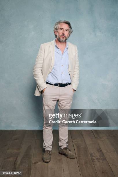 Steve Coogan of "The Lost King" poses in the Getty Images Portrait Studio Presented by IMDb and IMDbPro at Bisha Hotel & Residences on September 09,...