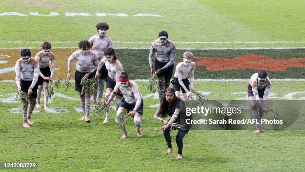 During the 2022 S7 AFLW Round 03 match between the Adelaide Crows and the North Melbourne Kangaroos at Unley Oval on September 11, 2022 in Adelaide,...