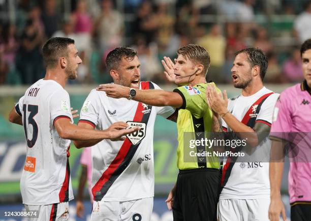 Cosso, referee, during the Serie B match between Palermo Fc and Genoa Cfc on September 9, 2022 stadium &quot;Renzo Barbera&quot; in Palermo, Italy.